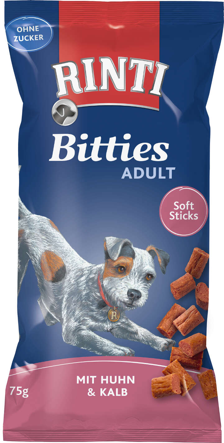 RINTI Hundeleckerlis Bitties Adult Huhn und Kalb